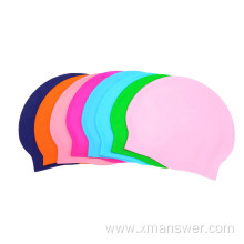 High quality waterproof silicone swimming cap for longhair